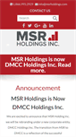 Mobile Screenshot of msrholdings.com